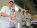 Aberdeen FC Youth Squad train to become pros in the kitchen