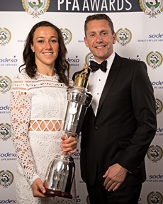 Chris Bray and Lucy Bronze
